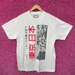 Ring of Fire Puffy Print Japan Anime Streetwear Tee L